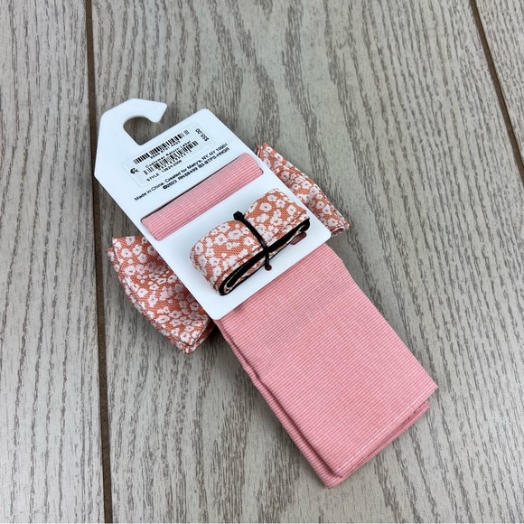 661 Bar III Men's Bowtie & Pocket Square Set OS Orange Floral $55 - Picture 2 of 5